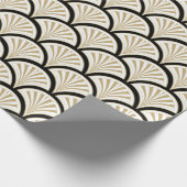 Abstracte bloemen patroon van de bloemen van de zw cadeaupapier (Hoek)