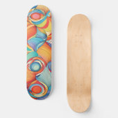 Abstracte Bloemen Persoonlijk Skateboard (Voorkant)