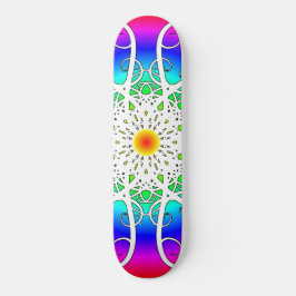 Abstracte bloemen persoonlijk skateboard