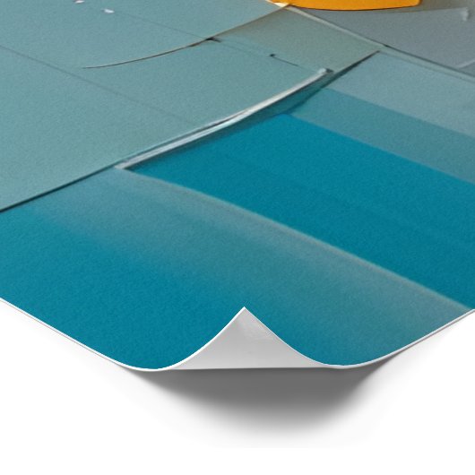 Abstracte bloemen poster (Hoek)