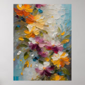 Abstracte bloemen poster (Voorkant)