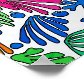 Abstracte bloemen poster (Hoek)