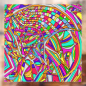 Abstracte Bloemen Raamsticker (Vel 2)