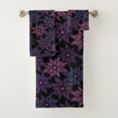 Abstracte bloemen romantisch patroon cartoon bad handdoek (Insitu)