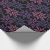 Abstracte bloemen romantisch patroon cartoon p cadeaupapier (Hoek)