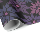 Abstracte bloemen romantisch patroon cartoon p cadeaupapier (Rol Hoek)