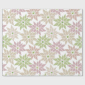 Abstracte bloemen romantisch patroon cartoon p cadeaupapier (Vlak)