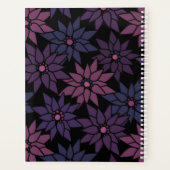 Abstracte bloemen romantisch patroon cartoon p planner (Achterkant)