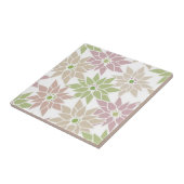 Abstracte bloemen romantisch patroon cartoon tegeltje (Zijkant)