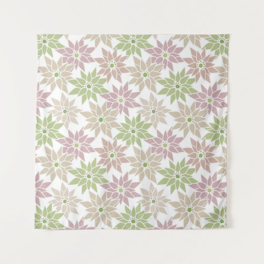 Abstracte bloemen romantisch patroon cartoon wandkleed (Voorkant)