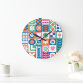 Abstracte Bloemen: Scandinavisch volksontwerp. Grote Klok (Huis)