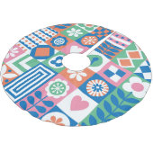 Abstracte Bloemen: Scandinavisch volksontwerp. Kerstboom Rok (Gekanteld)