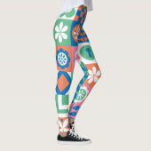 Abstracte Bloemen: Scandinavisch volksontwerp. Leggings (Rechts)