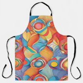 Abstracte Bloemen Schort (Voorkant)