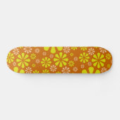 Abstracte bloemen skateboard (Horizontaal)