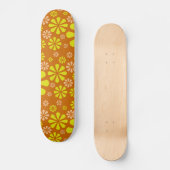 Abstracte bloemen skateboard (Voorkant)
