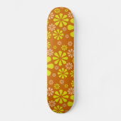 Abstracte bloemen skateboard (Voorkant)