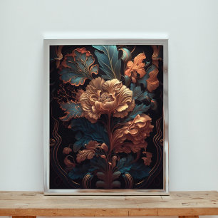 Abstracte Bloemen Speciale Kunst Foto Afdruk