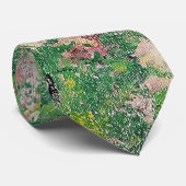 Abstracte bloemen stropdas (Opgerold)