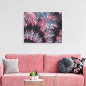 Abstracte bloemen symmetrische opstelling canvas afdruk (Insitu (Woonkamer))