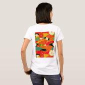 Abstracte bloemen t-shirt (Achterkant volledig)