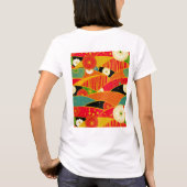 Abstracte bloemen t-shirt (Achterkant)