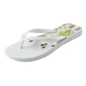 Abstracte bloemen Teenslippers (Schuin)