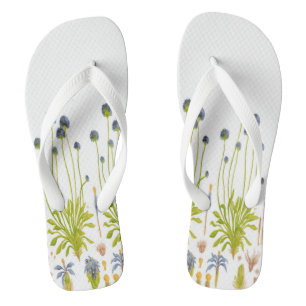 Abstracte bloemen Teenslippers