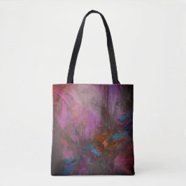 Abstracte bloemen tote bag