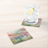 Abstracte bloemen van alcoholinkt kartonnen onderzetters (Insitu)