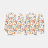 Abstracte Bloemen & Vogels Mid Century Modern Patt Bedankdoosjes (Uitgevouwen)