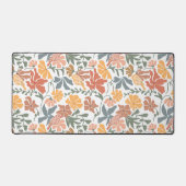 Abstracte Bloemen & Vogels Mid Century Modern Patt Bureaumat (Voorkant)