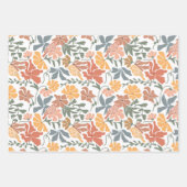Abstracte Bloemen & Vogels Mid Century Modern Patt Inpakpapier Vel (Voorkant 2)