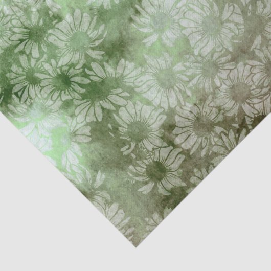 Abstracte bloemen voor bloementeelt tissuepapier (Detail)