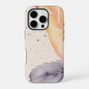 Abstracte bloemen Waterverf achtergrond op papier iPhone 16 Pro Hoesje
