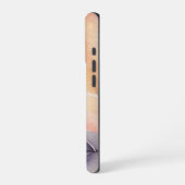 Abstracte bloemen Waterverf achtergrond op papier iPhone Hoesje (Linkerkant)