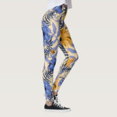 Abstracte Bloemen: Waterverf Modern Pattern Leggings (Rechts)