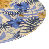 Abstracte Bloemen: Waterverf Modern Pattern Snijplank (Hoek)