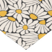 Abstracte Bloemen zwart geel blokdruk Tafelkleed (Gekanteld)