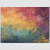 Abstracte bloemendamask decoupage juweeltonen tissuepapier (Voorkant)
