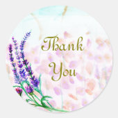 Abstracte bloemendank u Sticker (Voorkant)