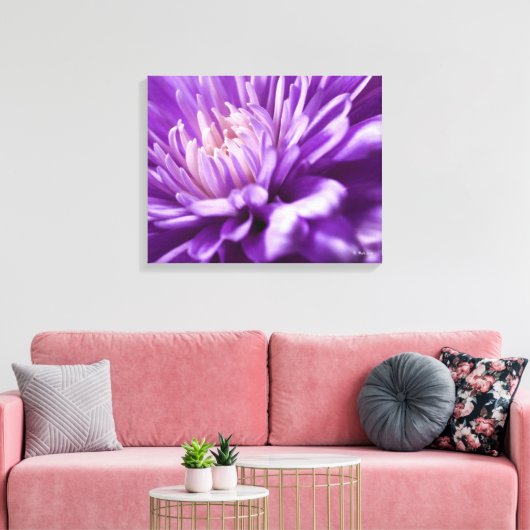 Abstracte bloemendoek Print (Insitu (Woonkamer))