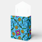 Abstracte bloemendoos met favorieten bedankdoosjes (Geopend)