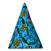 Abstracte bloemenfeesthoed feesthoedjes (Rechts)