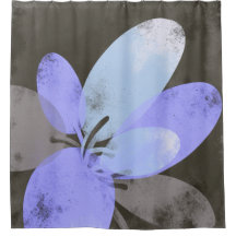 Abstracte bloemengordijn