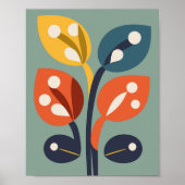 Abstracte bloemenharmonie Een samensmelting van kl Poster (Voorkant)