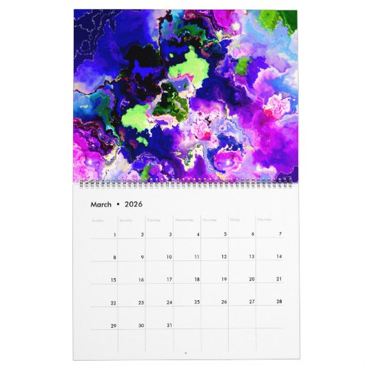 Abstracte & Bloemenkalender 2025 - MultiMediaSusan Kalender (Mar 2026)