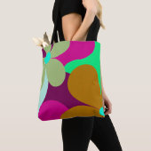 Abstracte Bloemenkunst Schoudertas Tote Bag (Dichtbij)