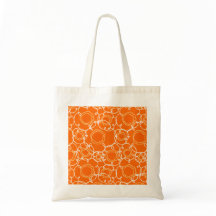 ABSTRACTE BLOEMENMATRIX ORANJE
