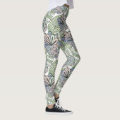 Abstracte bloemenpatroon leggings (Rechts)